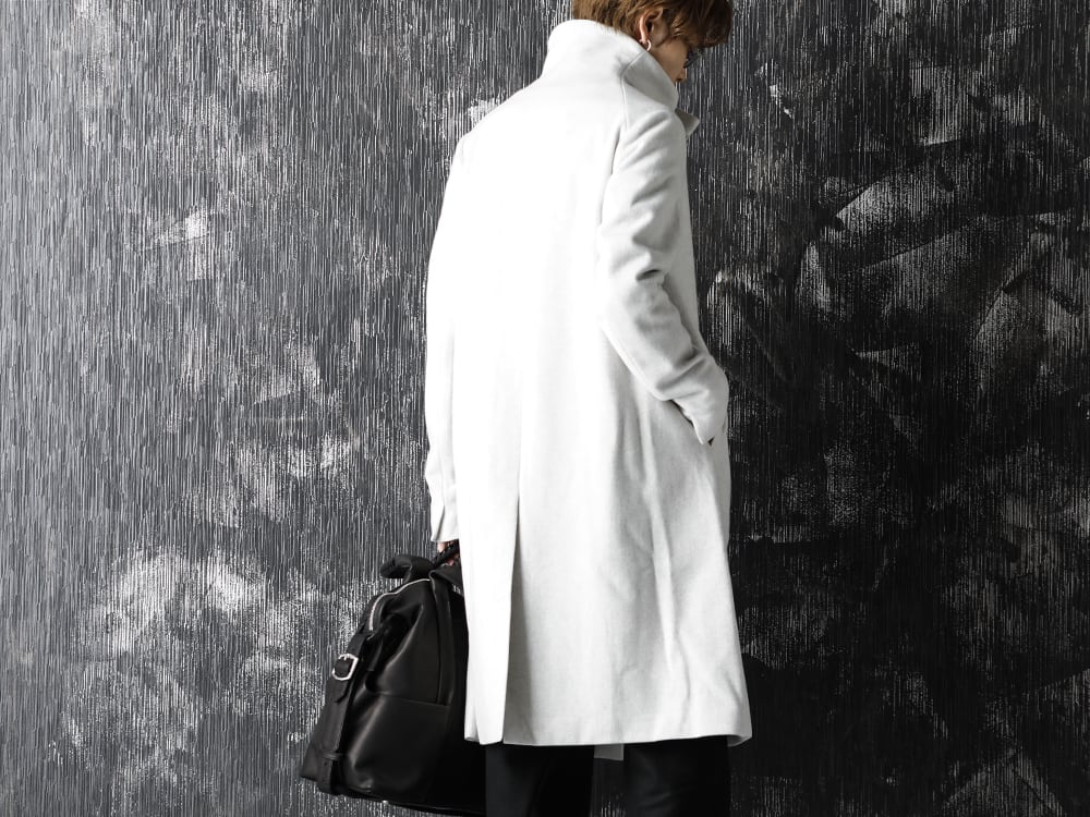 individual sentiments 20-21AW Snow Gray Color Coat Style - 2-006