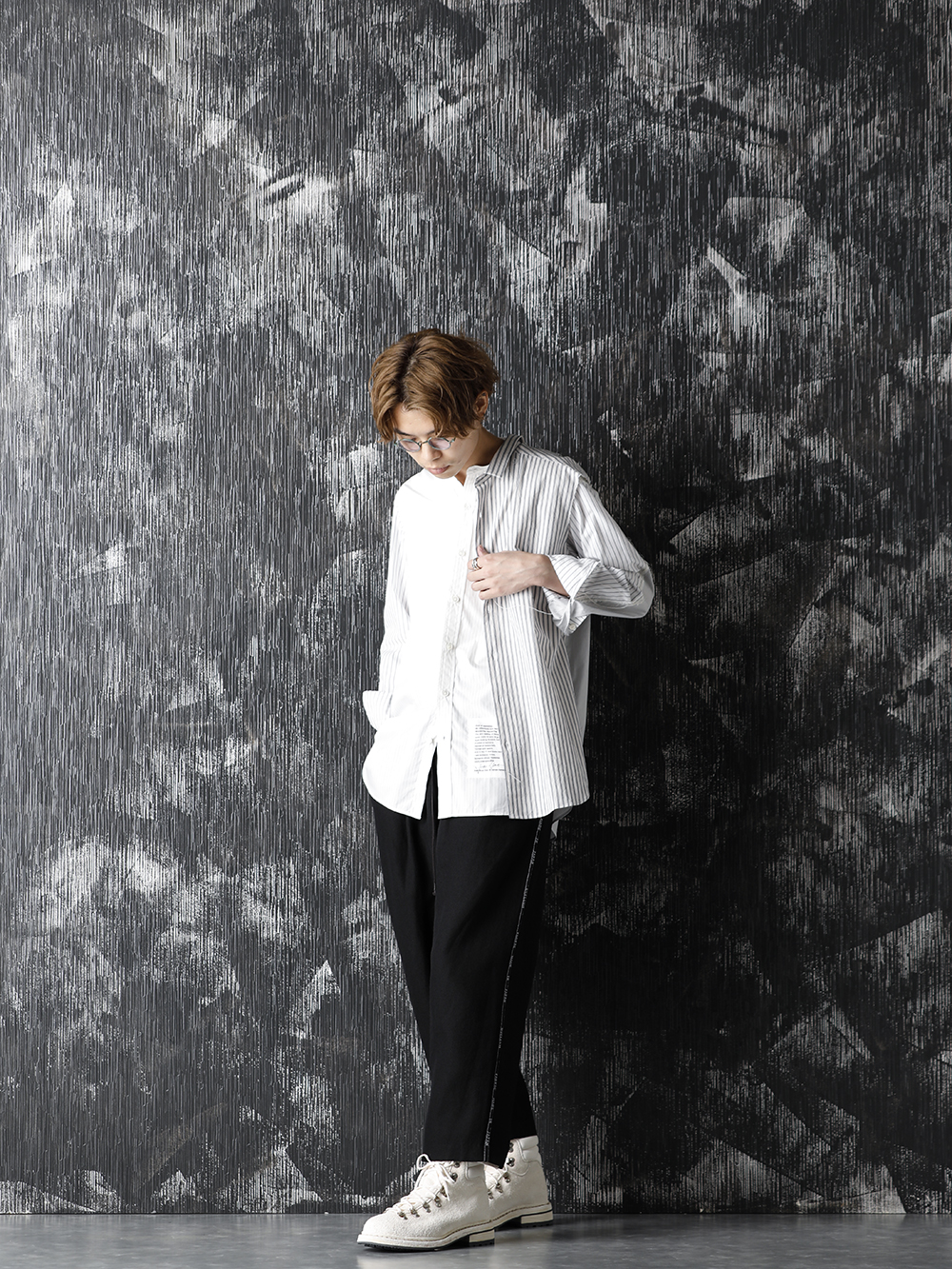 DUELLUM 20-21AW Paneled Shirt Style - 4-001