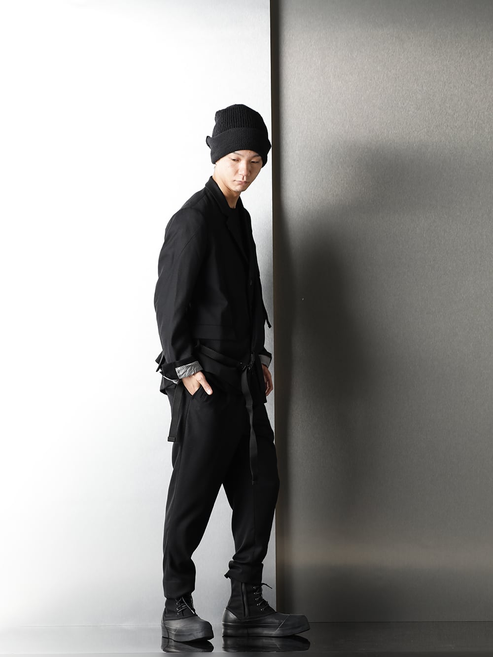 The Viridi-anne Wool material Set Up Styling - 1-002