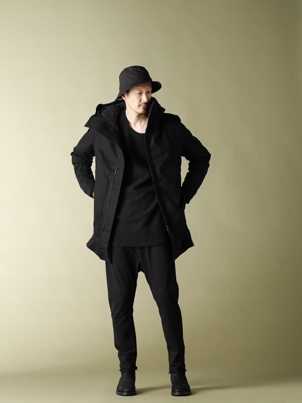 NOMEN NESCIO Winter Coat & Sweat Pants Styling - 1-004
