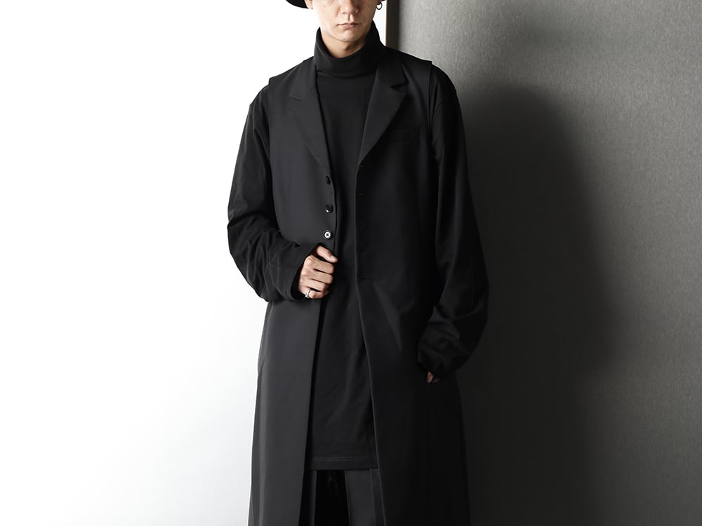 Ground Y Single long vest & Big turtle Combination Styling - 2-001