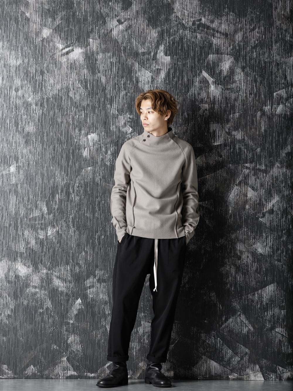 individual sentiments 20-21AW Medium Jersey Bottle Neck T-Shirts Style - 1-001