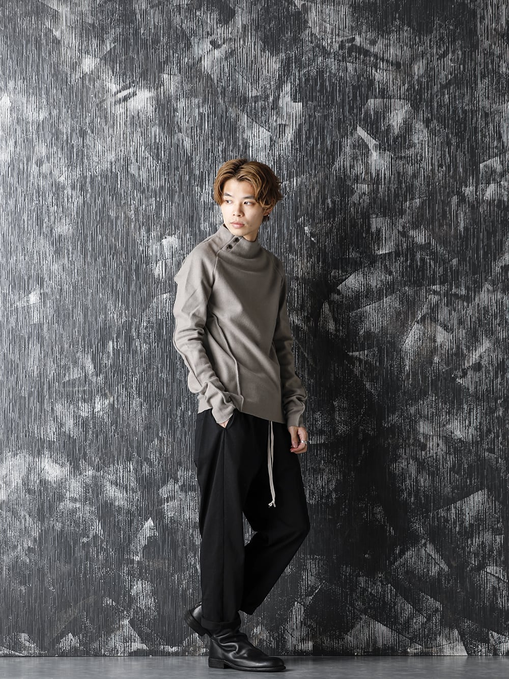 individual sentiments 20-21AW Medium Jersey Bottle Neck T-Shirts Style - 4-001