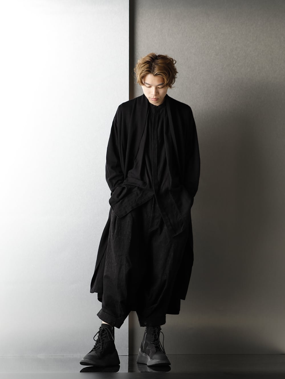 JULIUS Long Cardigan & Baggy Pants Autumn Styling - 1-001