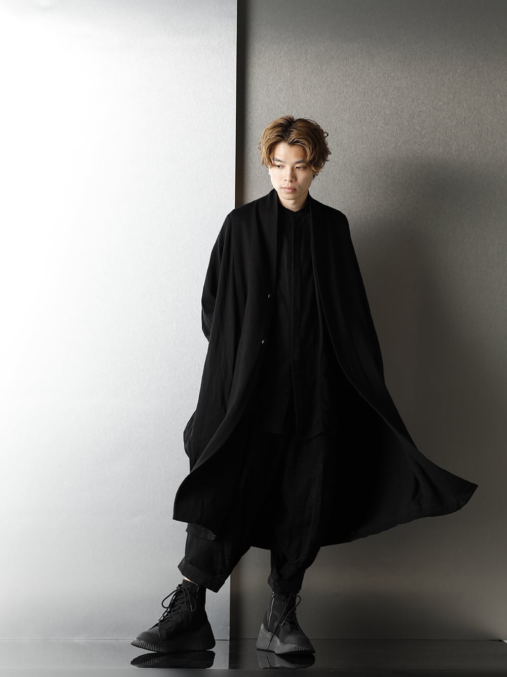 JULIUS Long Cardigan & Baggy Pants Autumn Styling - 1-004