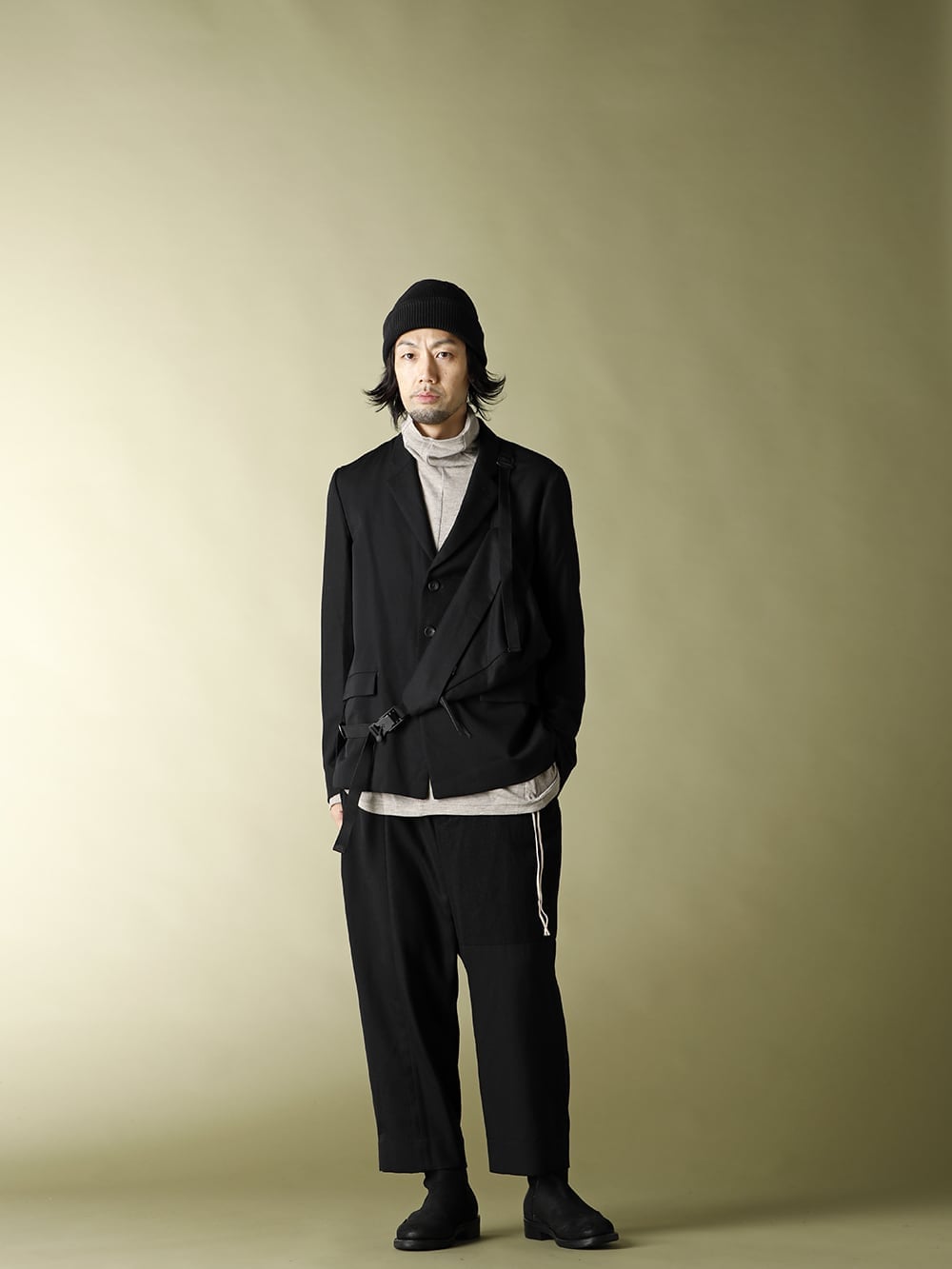 20AW The Viridi-anne Combination Wool Jacket & Widepants Set-up ...