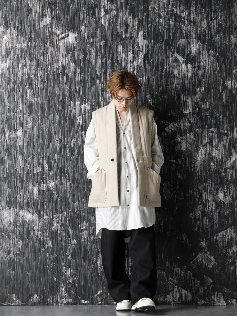 JAN-JAN VAN ESSCHE 20-21AW Body Warmer Natural Coated Flex Style - 1-001