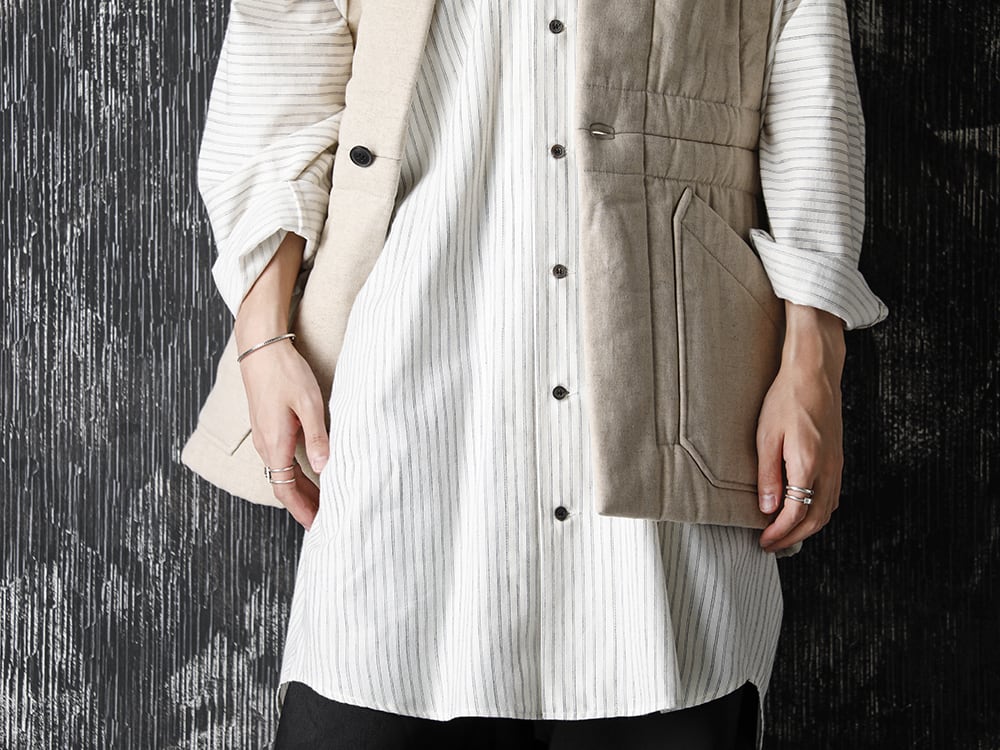 JAN-JAN VAN ESSCHE 20-21AW Body Warmer Natural Coated Flex Style - 2-003