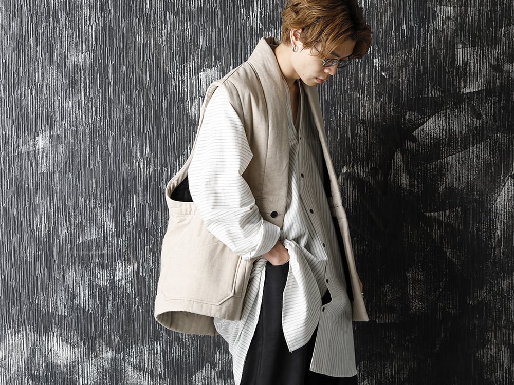 JAN-JAN VAN ESSCHE 20-21AW Body Warmer Natural Coated Flex Style - 2-004