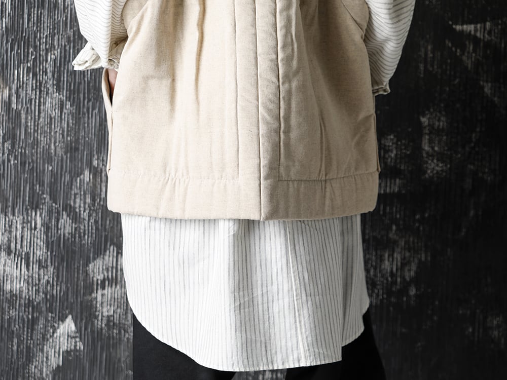 JAN-JAN VAN ESSCHE 20-21AW Body Warmer Natural Coated Flex Style - 2-006