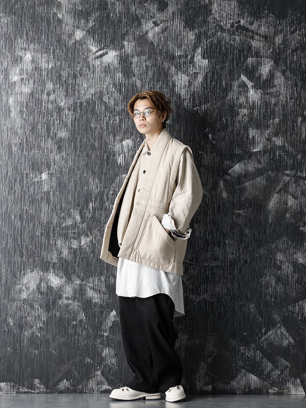 JAN-JAN VAN ESSCHE 20-21AW Body Warmer Natural Coated Flex Style - 4-005