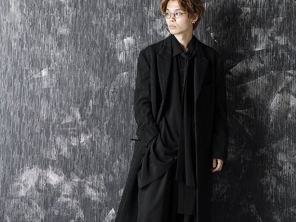 Yohji Yamamoto 20-21AW Reversible Coat Style  - 2-001