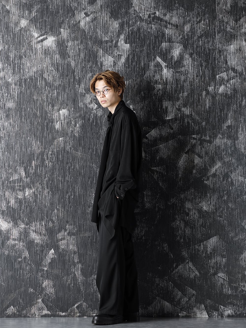 Yohji Yamamoto 20-21AW Scarf collar Blouse Style - 1-002