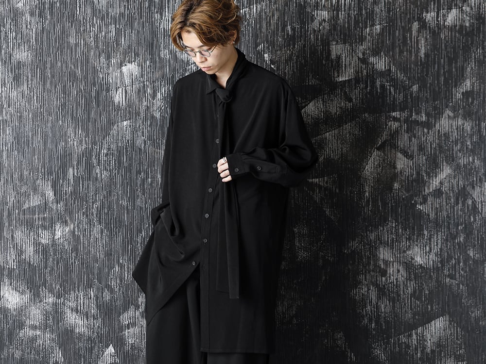 Yohji Yamamoto - ヨウジヤマモト 20-21AW Scarf collar Blouse Style