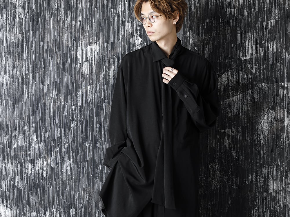 Yohji Yamamoto 20-21AW Scarf collar Blouse Style - 2-006