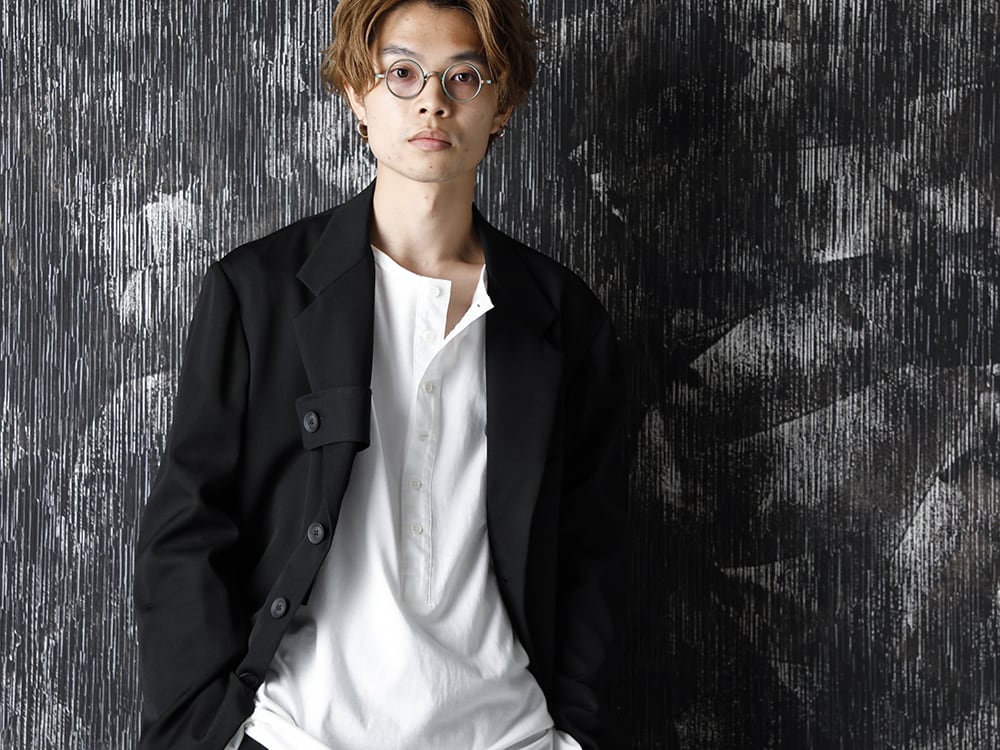 Yohji Yamamoto 20-21AW Wrinkled Gabardine Reversible Jacket Style - 2-006