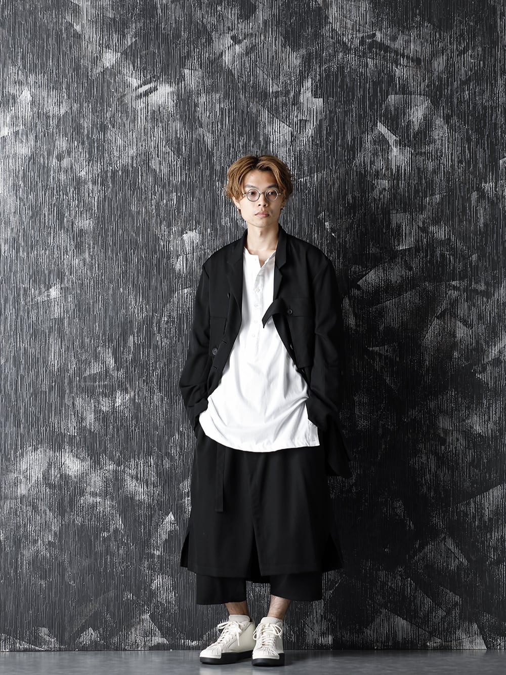 Yohji Yamamoto 20-21AW Wrinkled Gabardine Reversible Jacket Style - 3-001