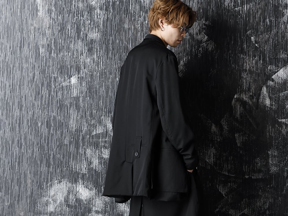 Yohji Yamamoto 20-21AW Wrinkled Gabardine Reversible Jacket Style - 3-005