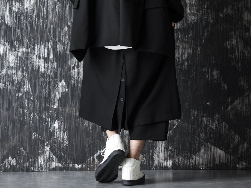 Yohji Yamamoto 20-21AW Wrinkled Gabardine Reversible Jacket Style - 4-002