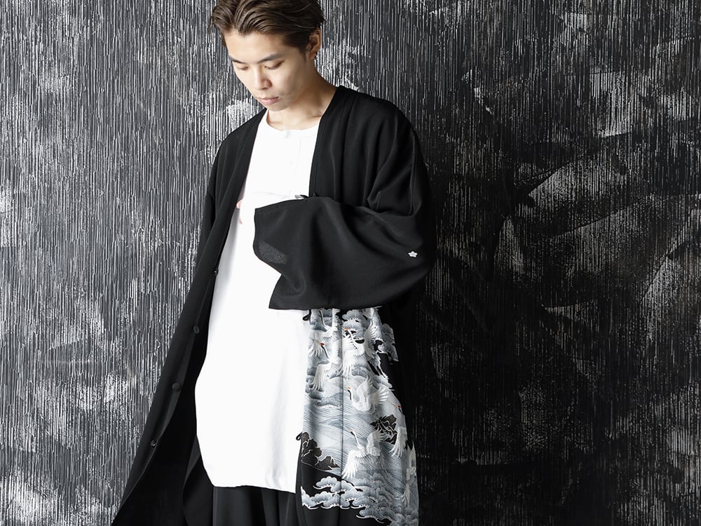 Rondo.ym Silk Georgette Gunkaku HAORI Style - 2-001