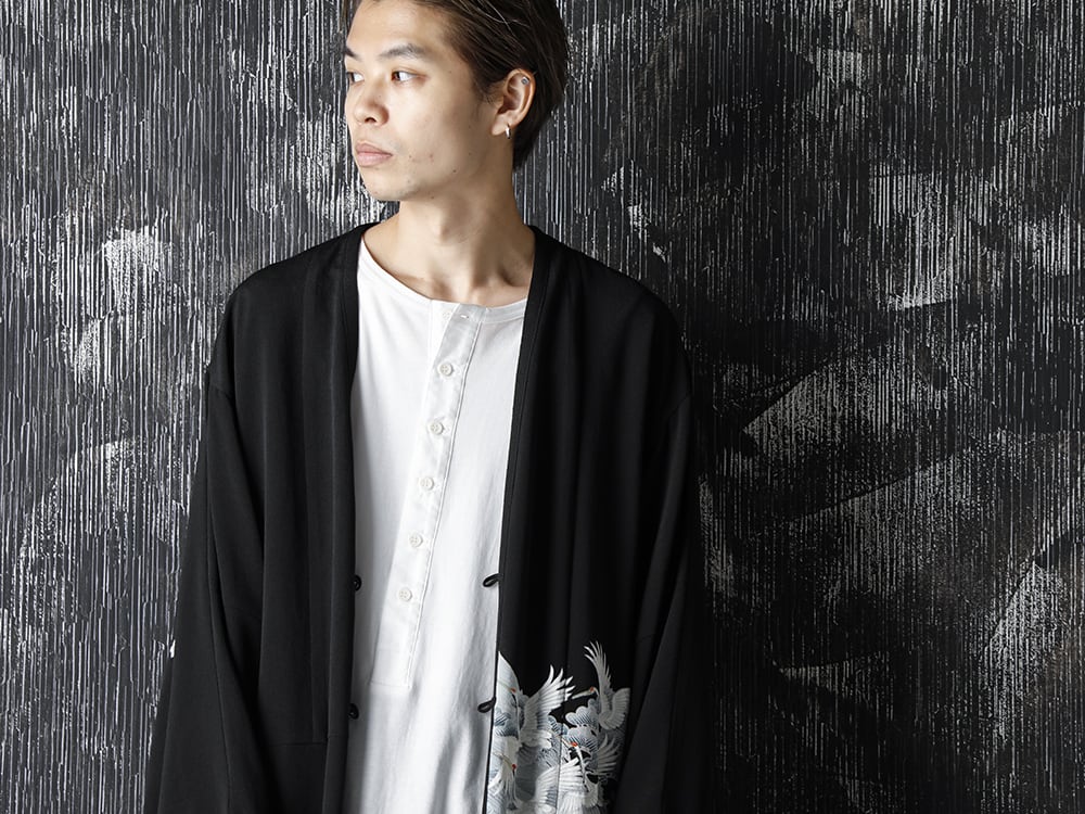 Rondo.ym Silk Georgette Gunkaku HAORI Style - 2-002