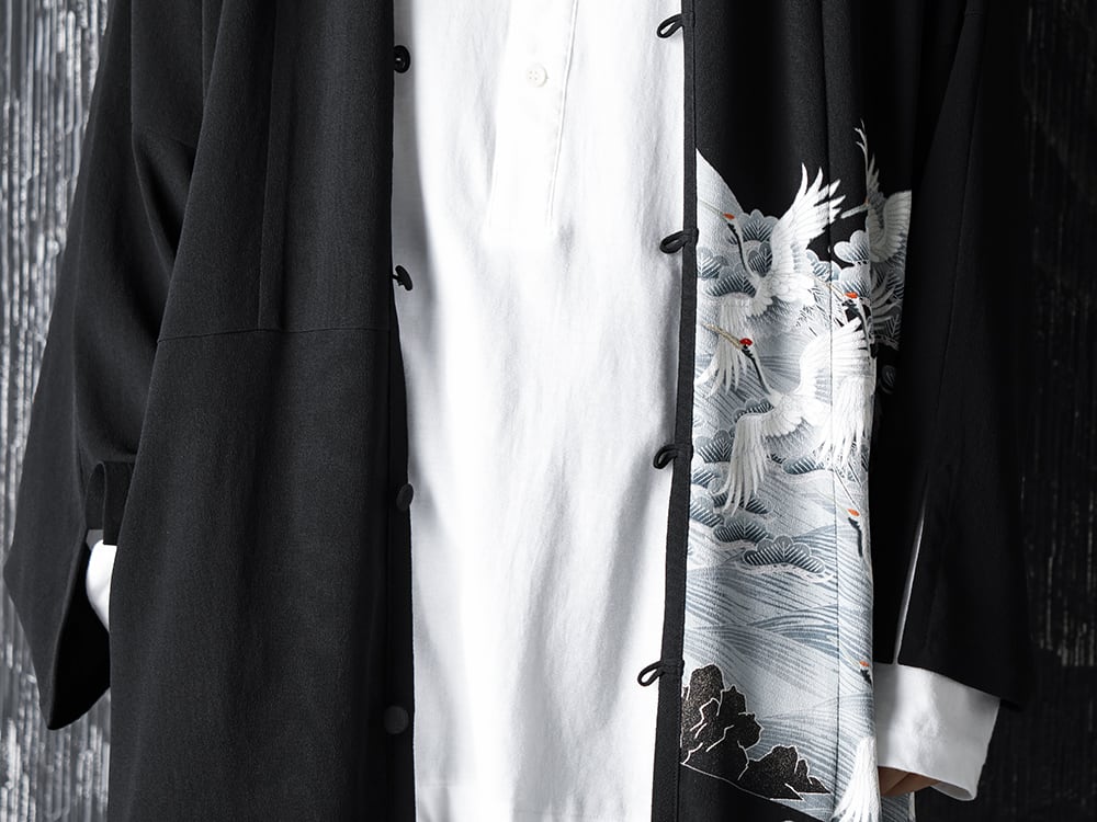 Rondo.ym Silk Georgette Gunkaku HAORI Style - 2-003