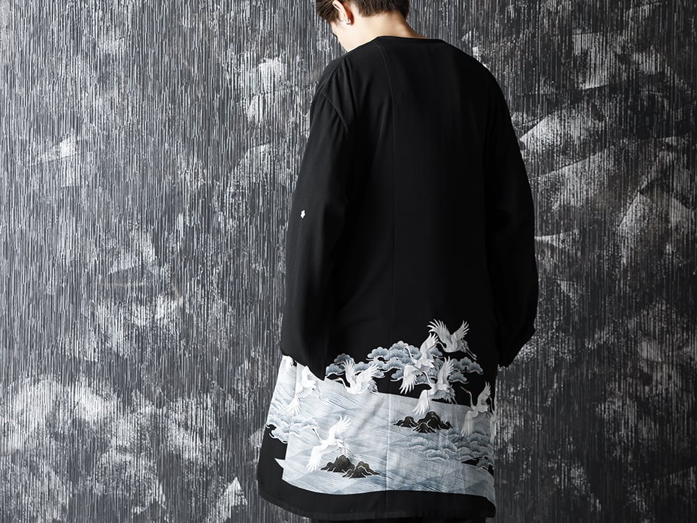 Rondo.ym Silk Georgette Gunkaku HAORI Style - 2-006