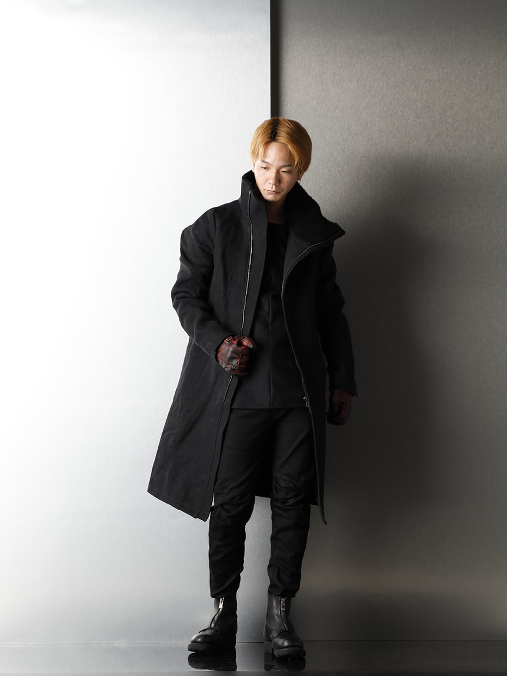 D.hygen - ディーハイゲン 2020AW Black Point Red glove Styling - 1-001