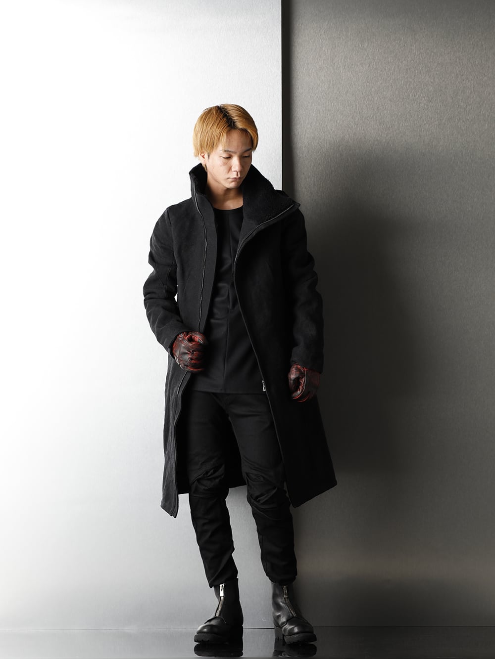 D.hygen - ディーハイゲン 2020AW Black Point Red glove Styling - 1-004