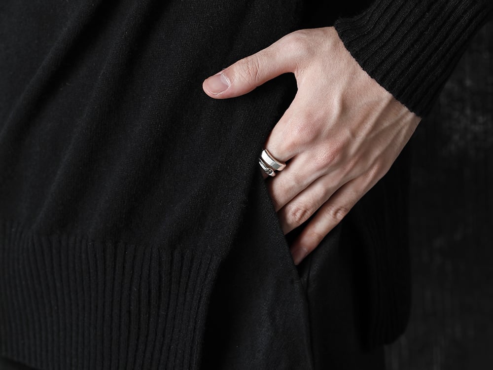 ZIGGY CHEN 20-21AW Baby Cashmare Bicolor KNIT Style - 2-004