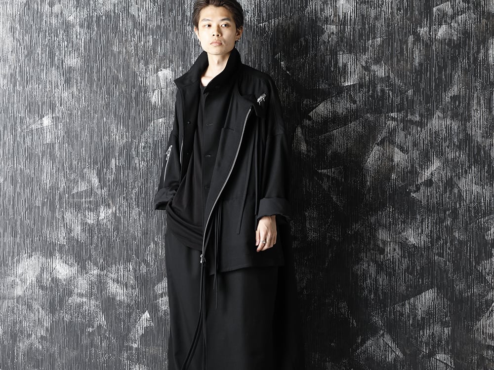 Yohji Yamamoto 20-21AW Army Gabardine Chain fastener Coat Style