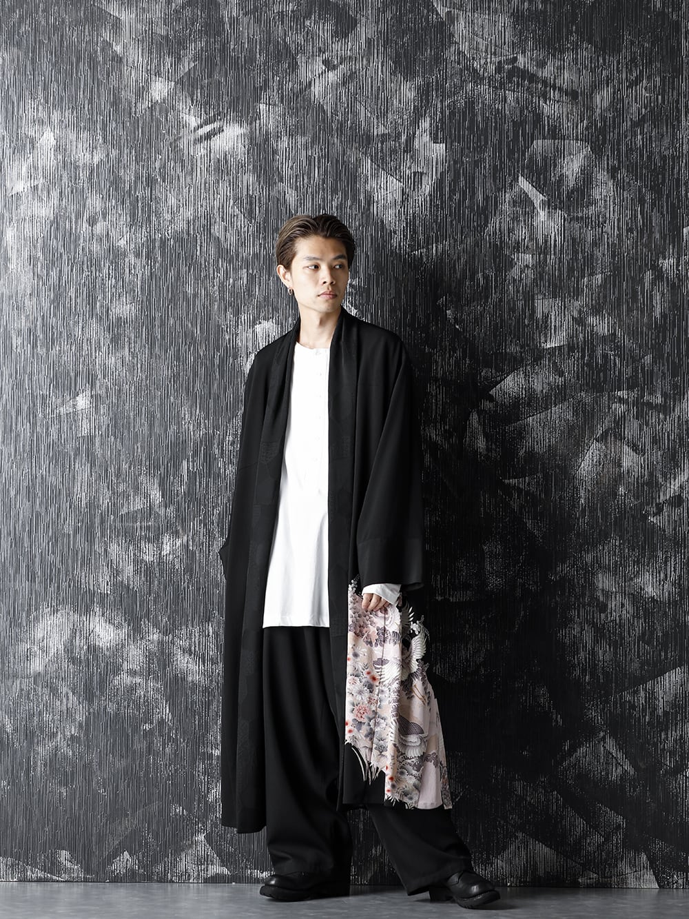 RONDO 20-21AW Silk Georgette Crane HAORI Style - FASCINATE BLOG