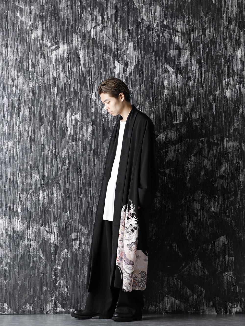 LAD MUSICIAN　WOOL GABARDINE KIMONO LONG LAD MUSICIAN / ラッドミュージシャン「KIMONO LONG CARDIGAN