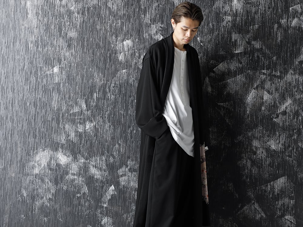 RONDO 20-21AW Silk Georgette Crane HAORI Style - 2-001