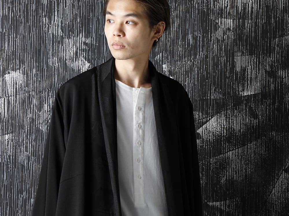 RONDO 20-21AW Silk Georgette Crane HAORI Style - 2-002