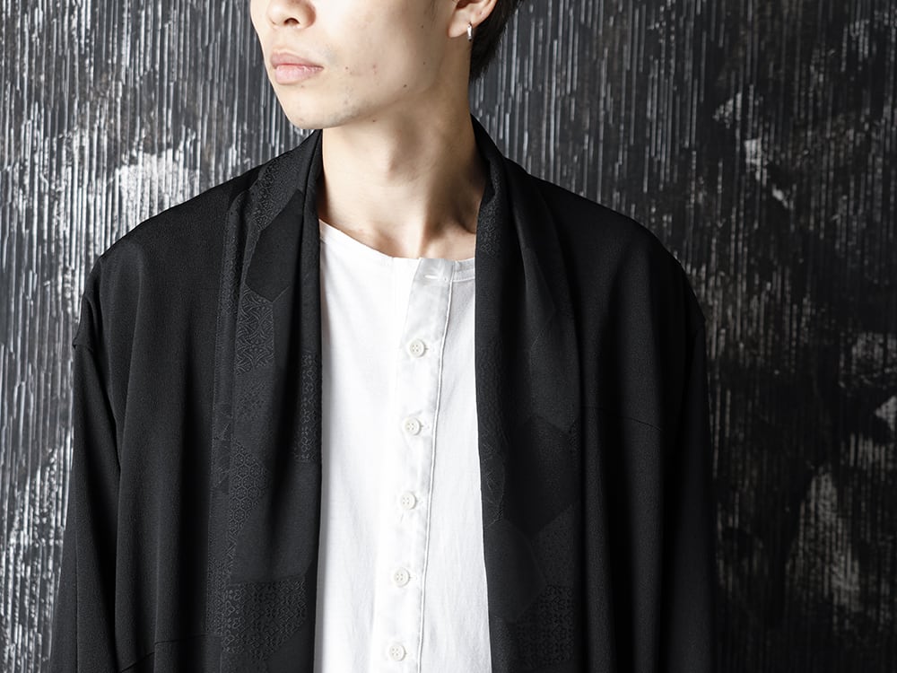 RONDO 20-21AW Silk Georgette Crane HAORI Style - 2-003