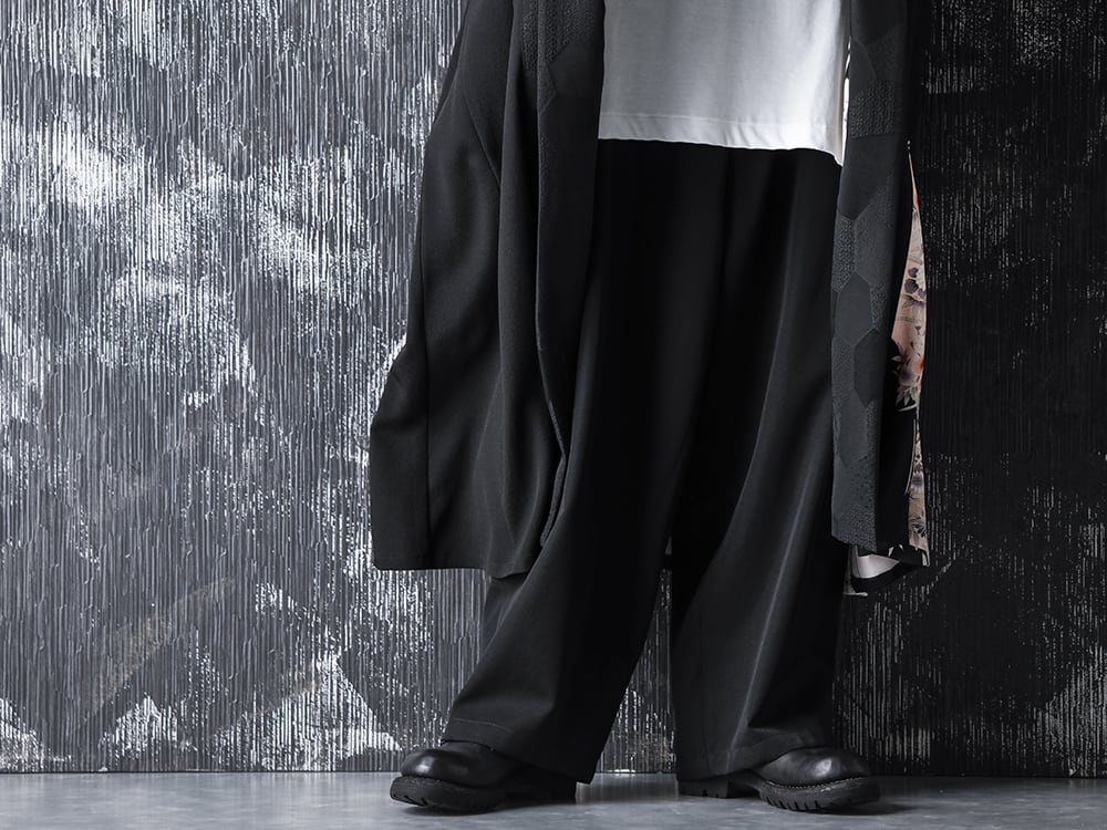 RONDO 20-21AW Silk Georgette Crane HAORI Style - 3-001