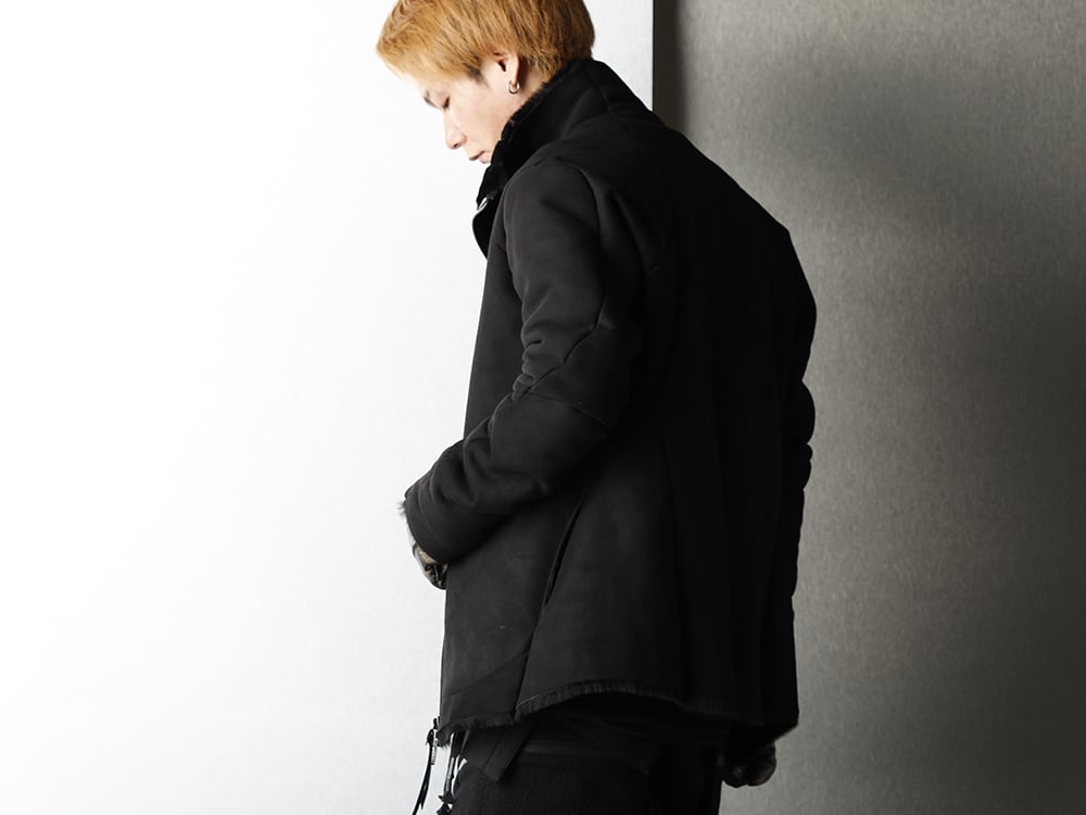 D.HYGEN - ディーハイゲン Mouton Leather jacket Winter Black Styling - 2-002