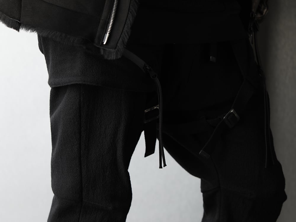 D.HYGEN - ディーハイゲン Mouton Leather jacket Winter Black Styling - 3-005