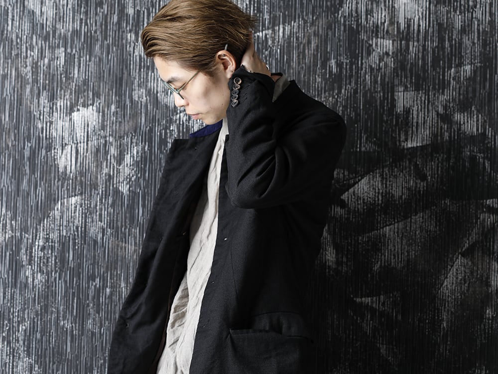 ZIGGY CHEN 20-21AW Virgin Wool Silk 5B JACKET Style - 2-002