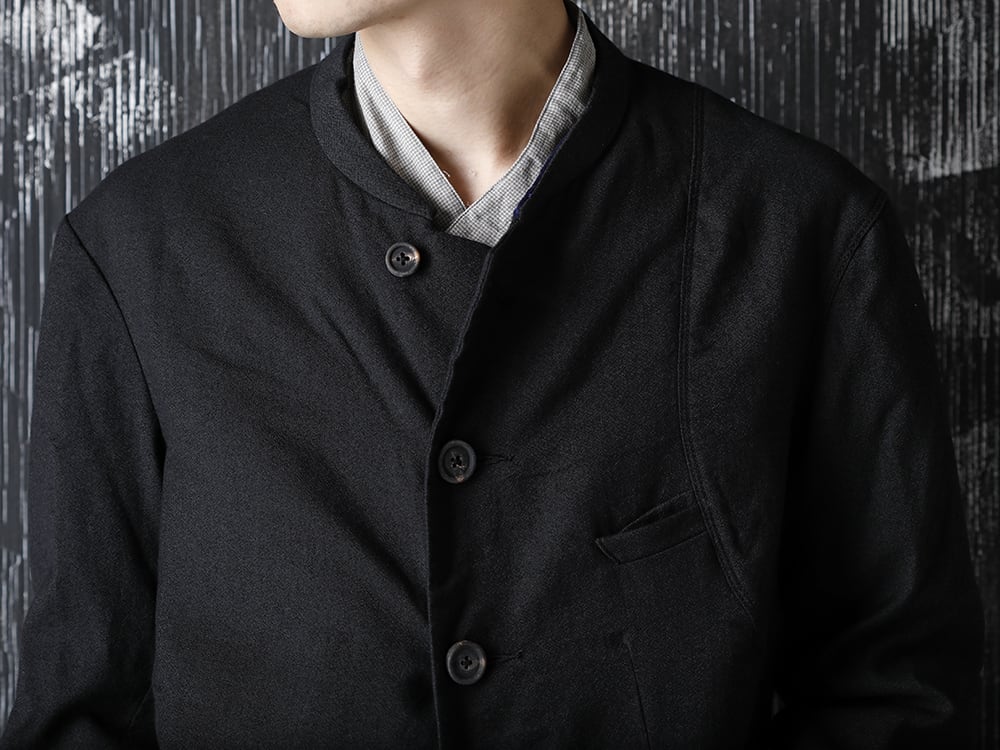 ZIGGY CHEN 20-21AW Virgin Wool Silk 5B JACKET Style - 2-006