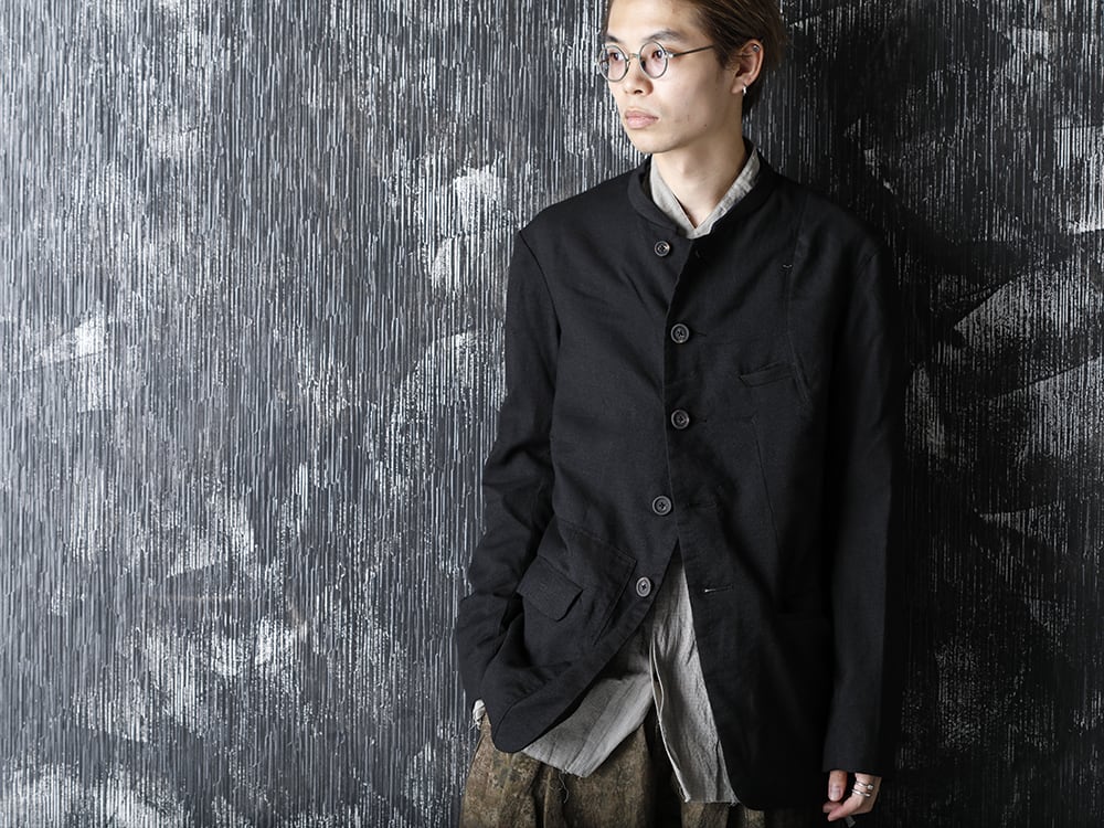 ZIGGY CHEN 20-21AW Virgin Wool Silk 5B JACKET Style - 2-006