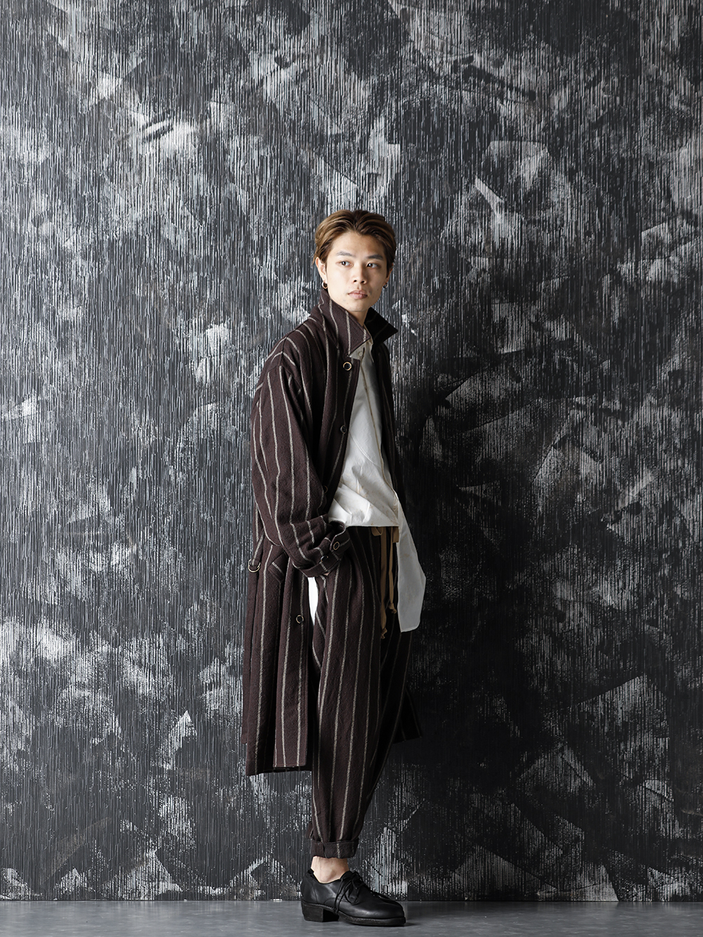 UMA WANG 20-21AW Stripe Coat and Pants Style - FASCINATE BLOG