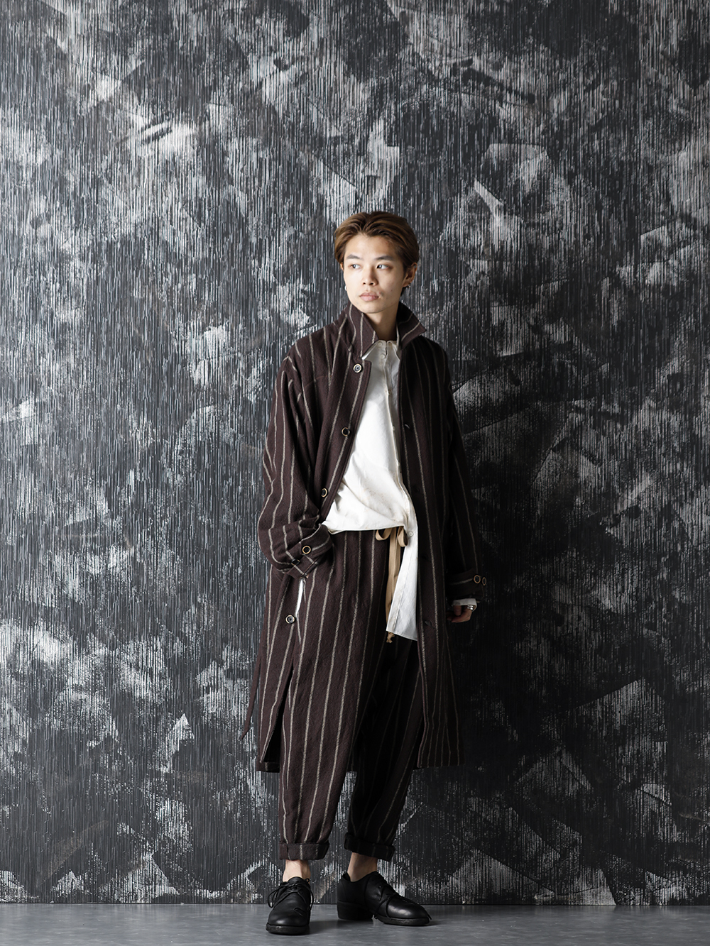 UMA WANG 20-21AW Stripe Coat and Pants Style - 4-001