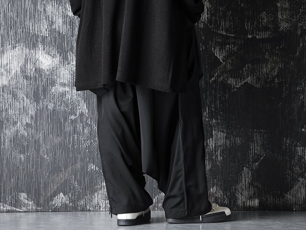 Yohji Yamamoto 20-21AW Cupro Salt shrink Stand Collar Blouse Style  - 3-003