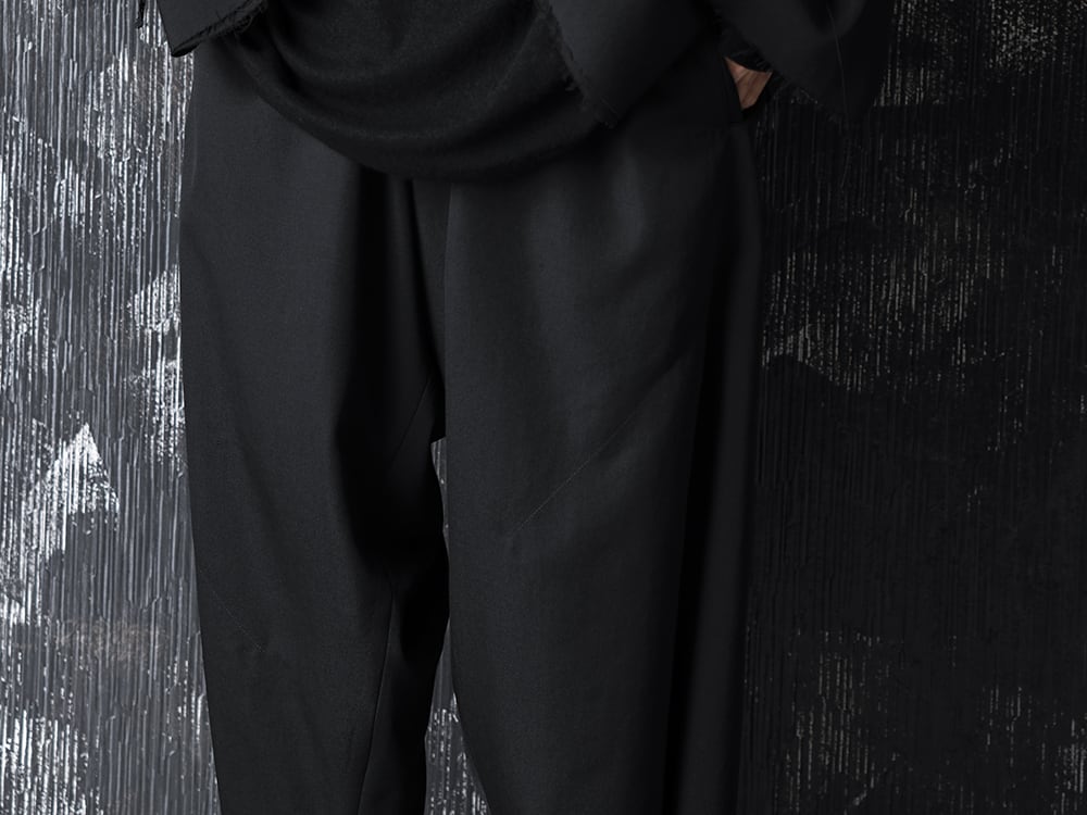 Yohji Yamamoto 20-21AW M-3BS Layered Jacket and Wrap Pants style