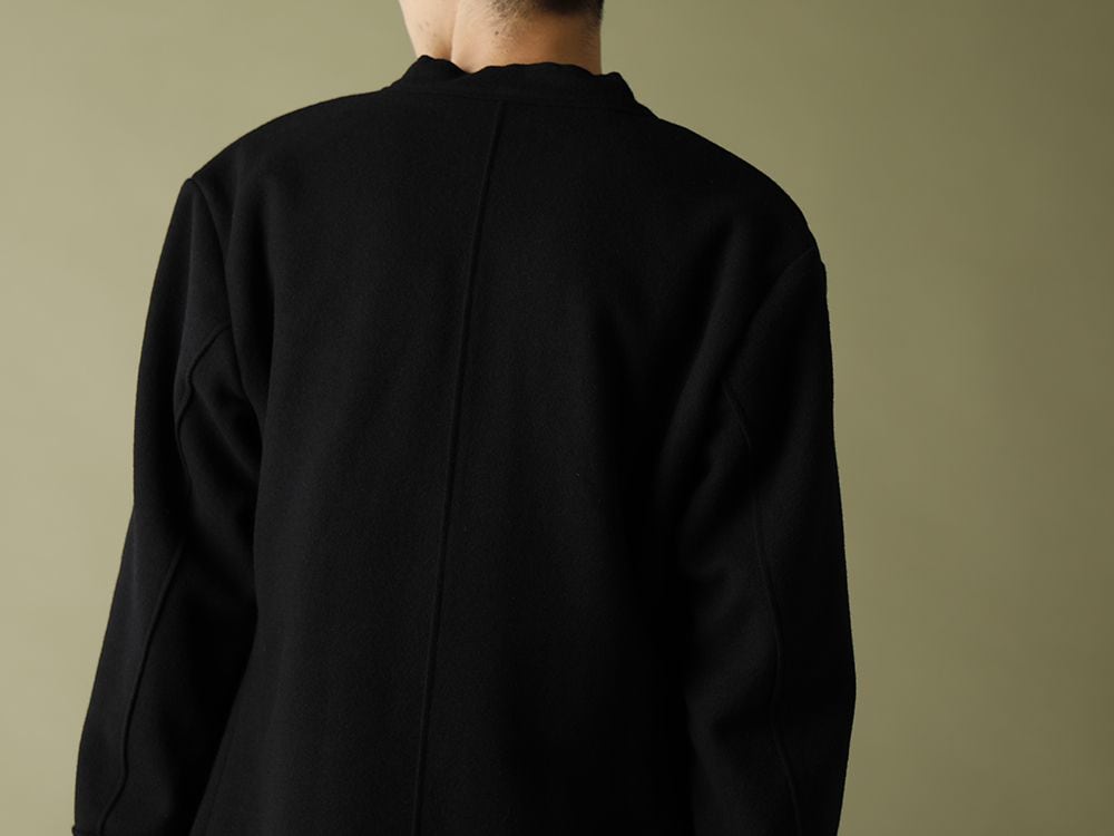 ASKyy 20-21AW Officer Coat bi-color Styling - 2-006