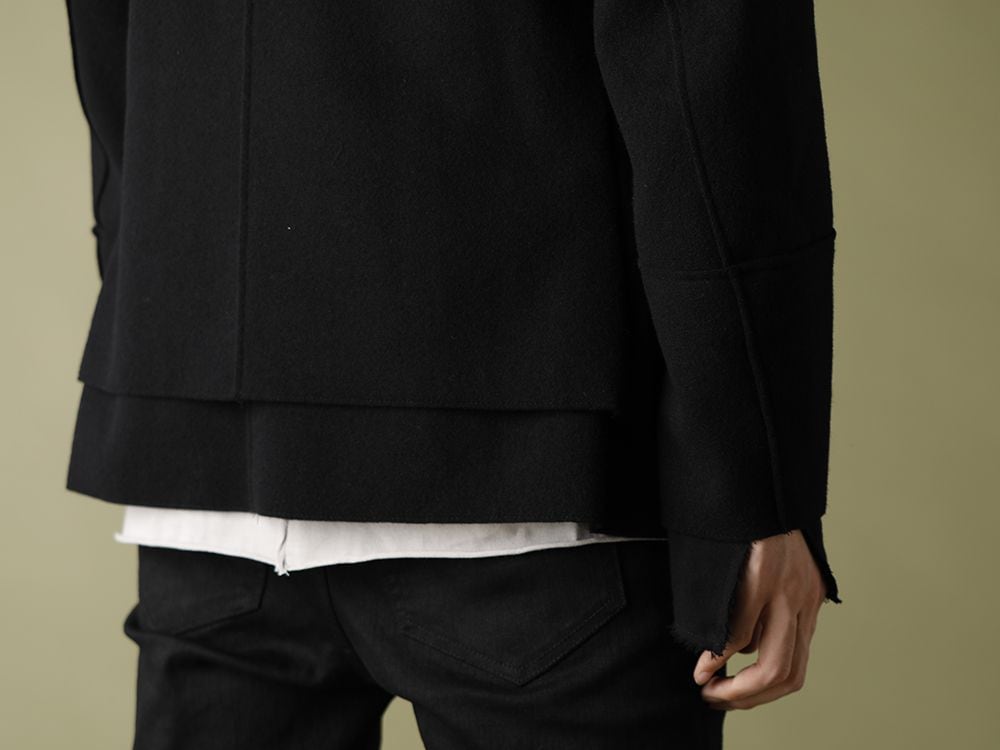 ASKyy 20-21AW Officer Coat bi-color Styling - 2-007