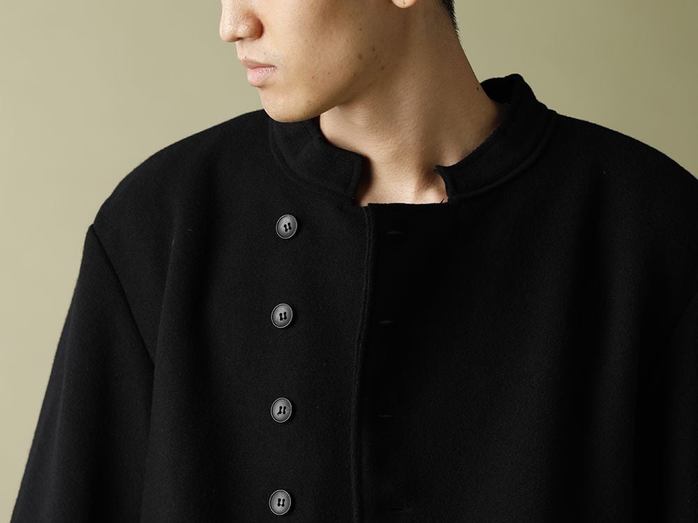 ASKyy 20-21AW Officer Coat bi-color Styling - 2-008