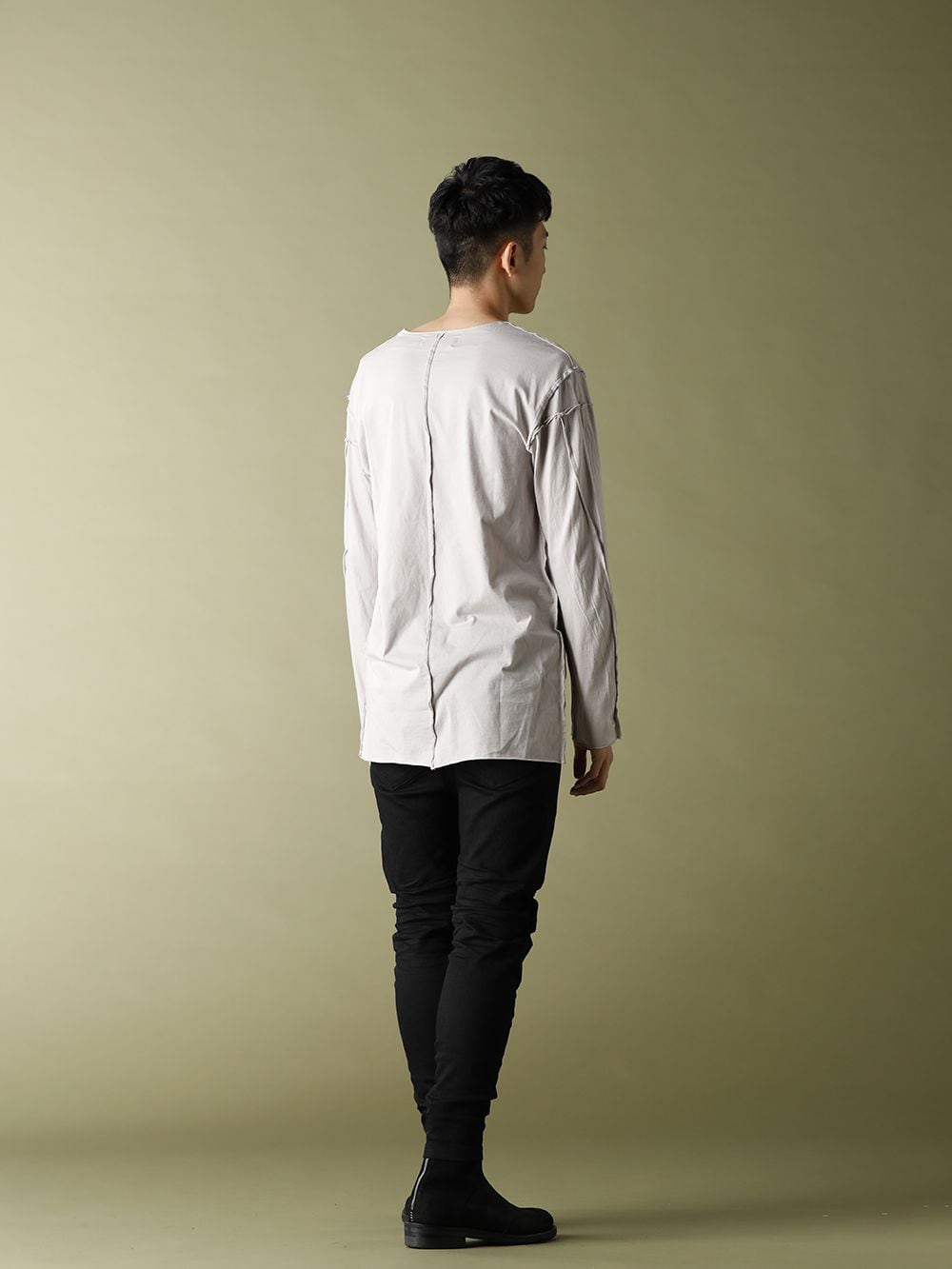 ASKyy 20-21AW Officer Coat bi-color Styling - 3-003